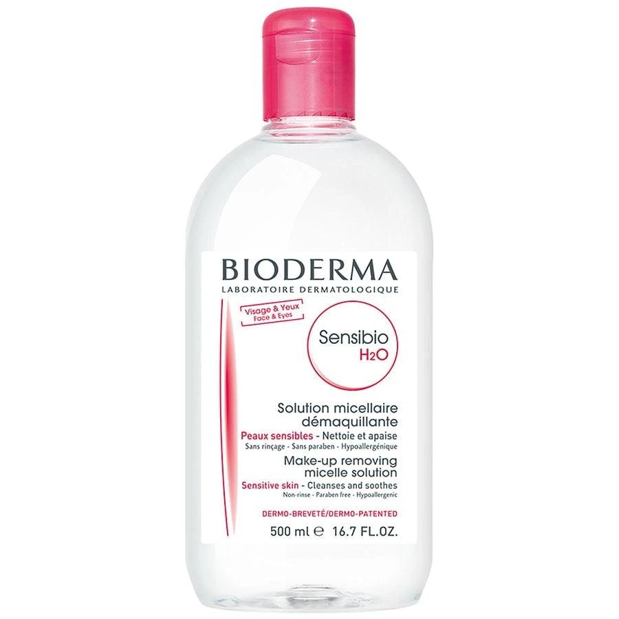 商品Bioderma|贝德玛 舒妍洁肤卸妆水 粉水 500ml,价格¥168,第1张图片