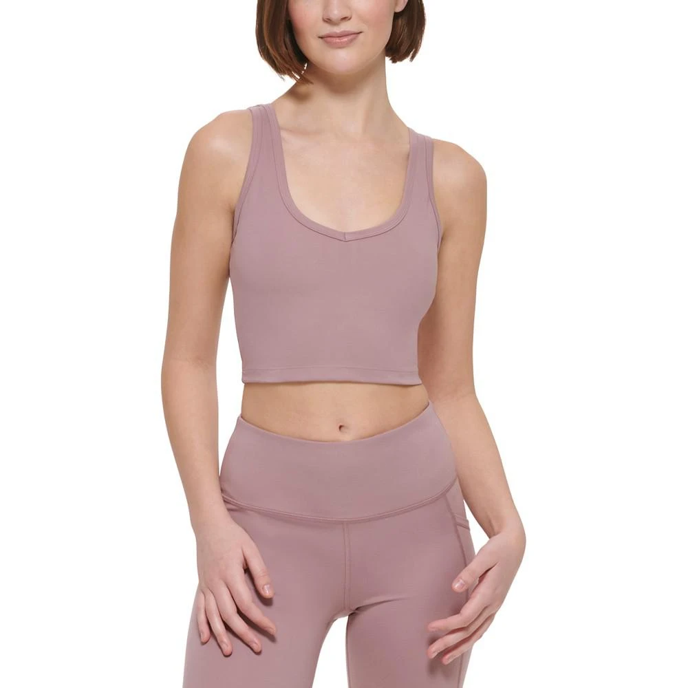 商品Calvin Klein|Women's Strappy Low-Impact Sports Bra,价格¥148,第2张图片详细描述