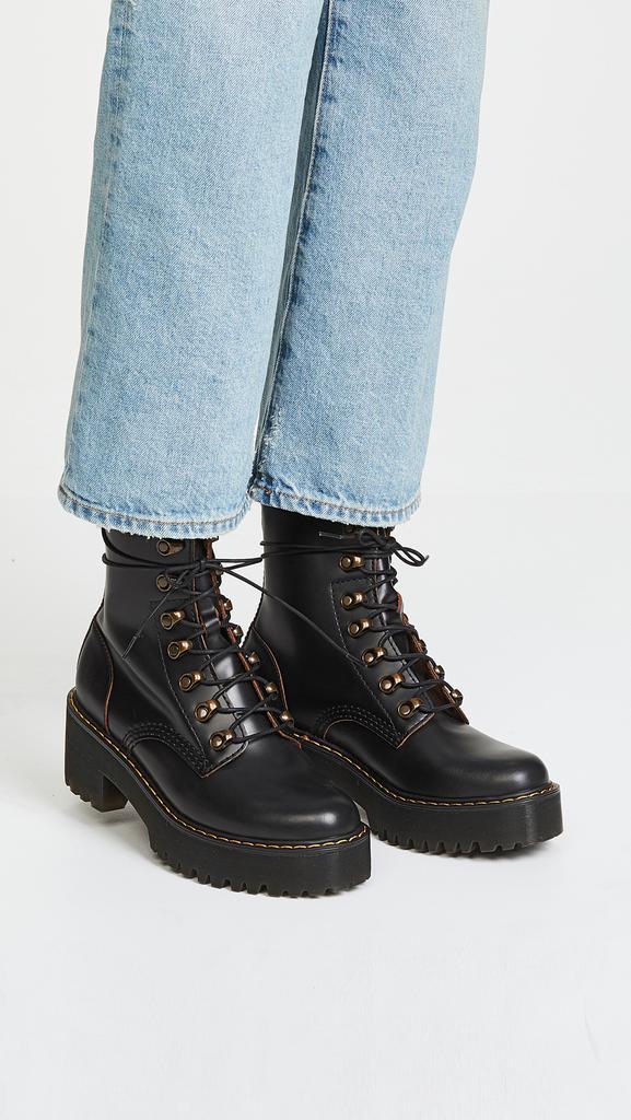 商品Dr. Martens|Dr. Martens 马汀博士 Leona 7 钩扣靴子,价格¥1257,第5张图片详细描述