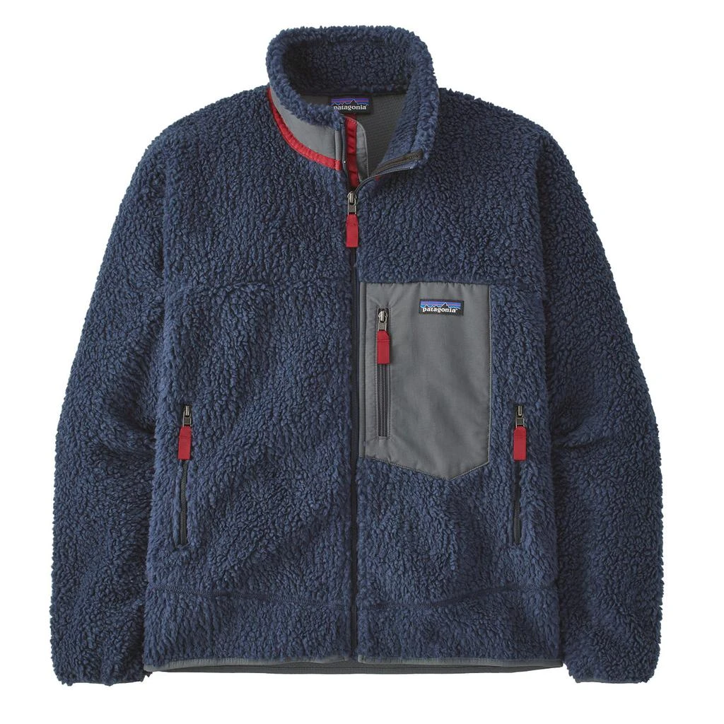 商品Patagonia|Patagonia Classic Retro-X Fleece Jacket New Navy w/ Wax Red,价格¥1924,第1张图片