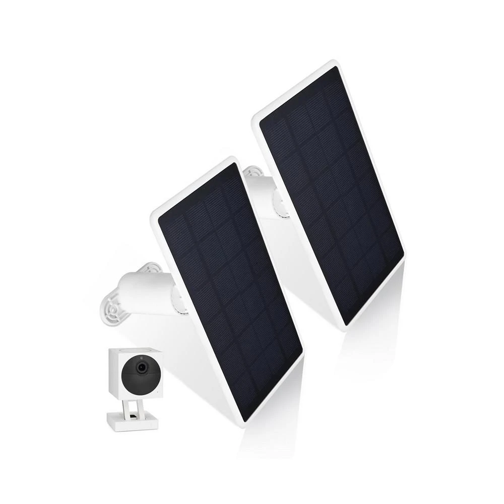 商品Wasserstein|Solar Panel Compatible with Wyze Cam Outdoor - Plug in and Power Your Security Camera with Efficient Solar Power (2 Pack, White) (Wyze Cam Outdoor NOT Included),价格¥411,第1张图片