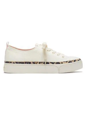 商品Kate Spade|Kaia Metallic Canvas Platform Sneakers,价格¥431,第1张图片详细描述