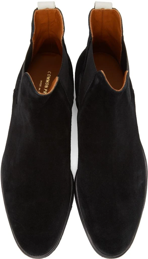 商品Common Projects|Black Suede Chelsea Boots,价格¥3537,第5张图片详细描述