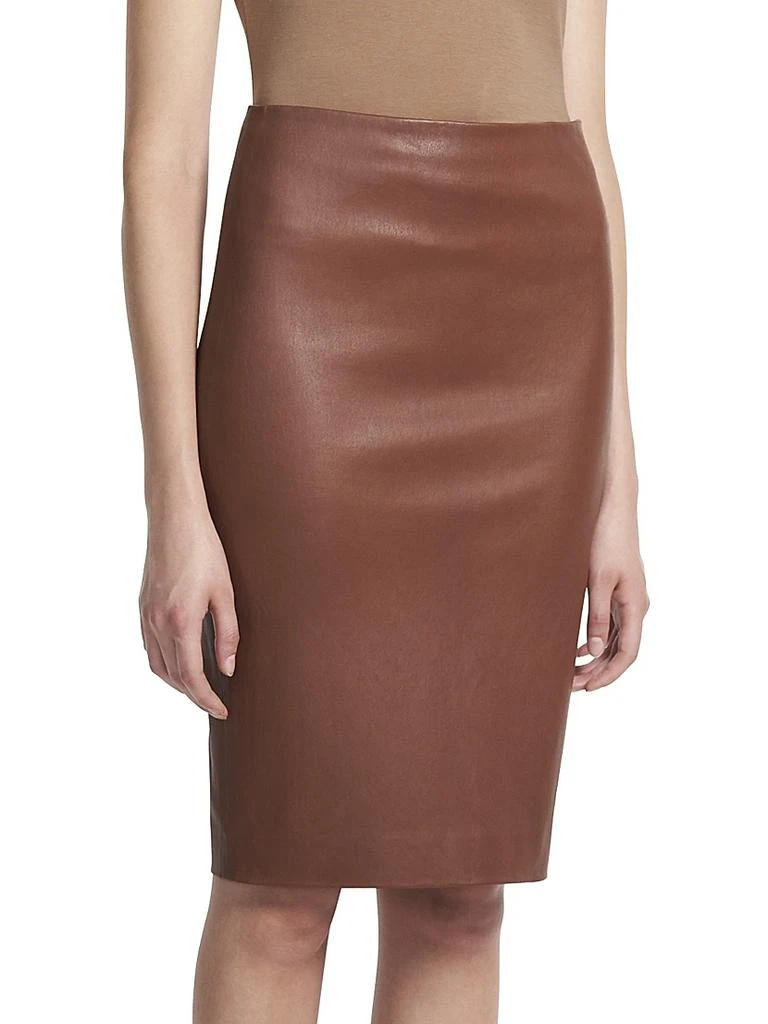商品Theory|Skinny Leather Pencil Skirt,价格¥5172,第4张图片详细描述