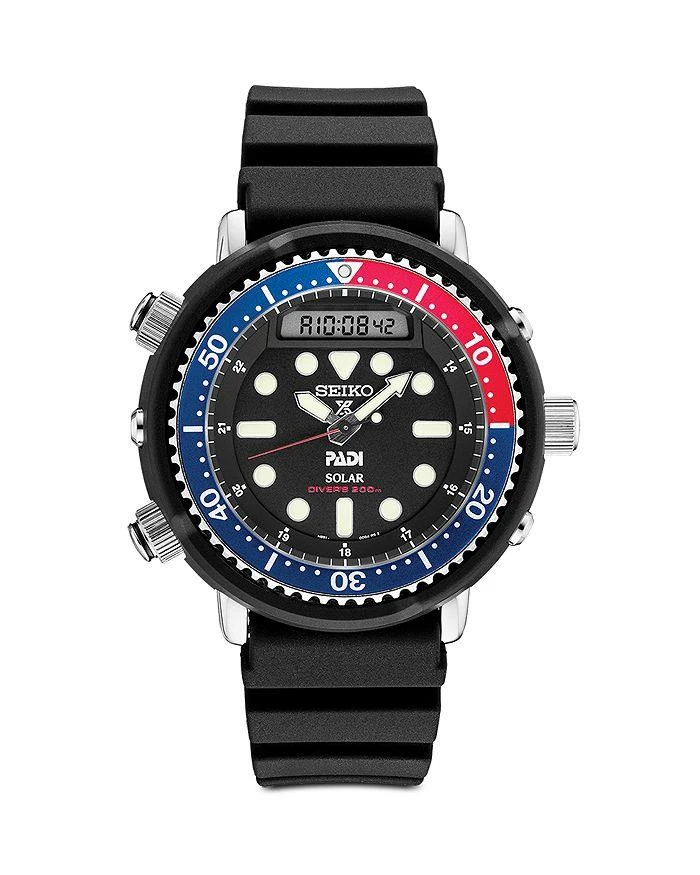 商品Seiko|Seiko Prospex Solar Hybrid PADI Special Edition Diver Watch, 47.8mm,价格¥3991,第1张图片