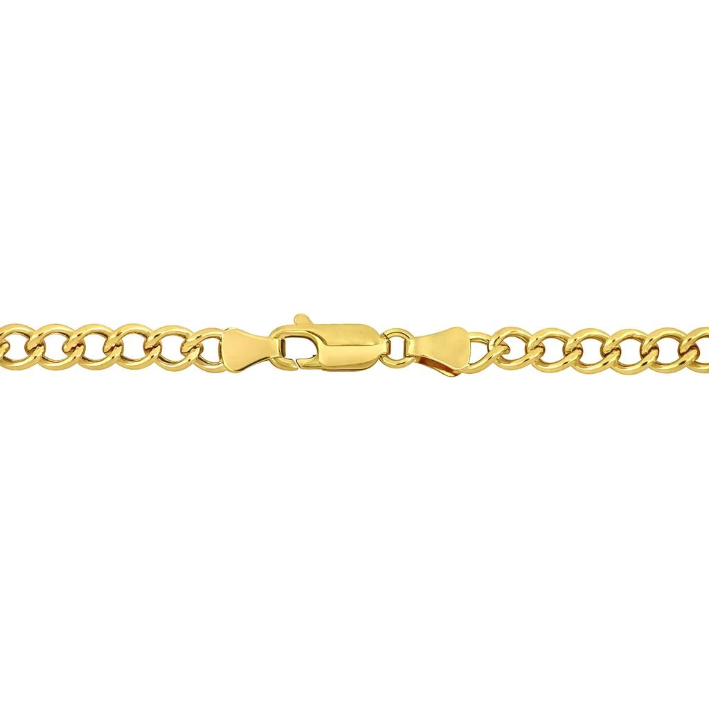 商品Mimi & Max|4.1mm Curb Chain Necklace in 14k Yellow Gold, 20 in,价格¥5840,第5张图片详细描述