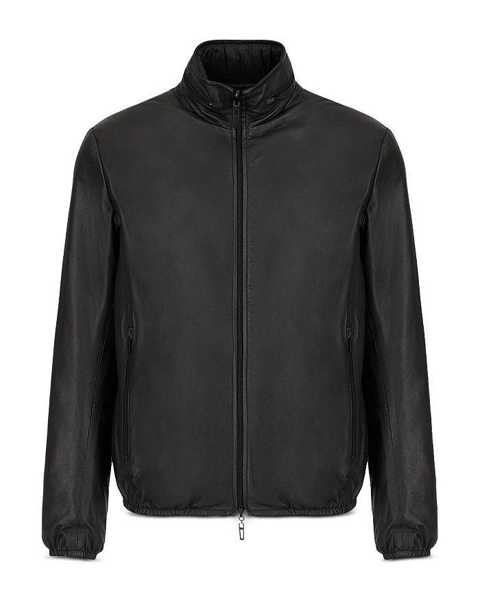 商品Emporio Armani|Reversible Leather to Nylon Jacket,价格¥5442,第1张图片