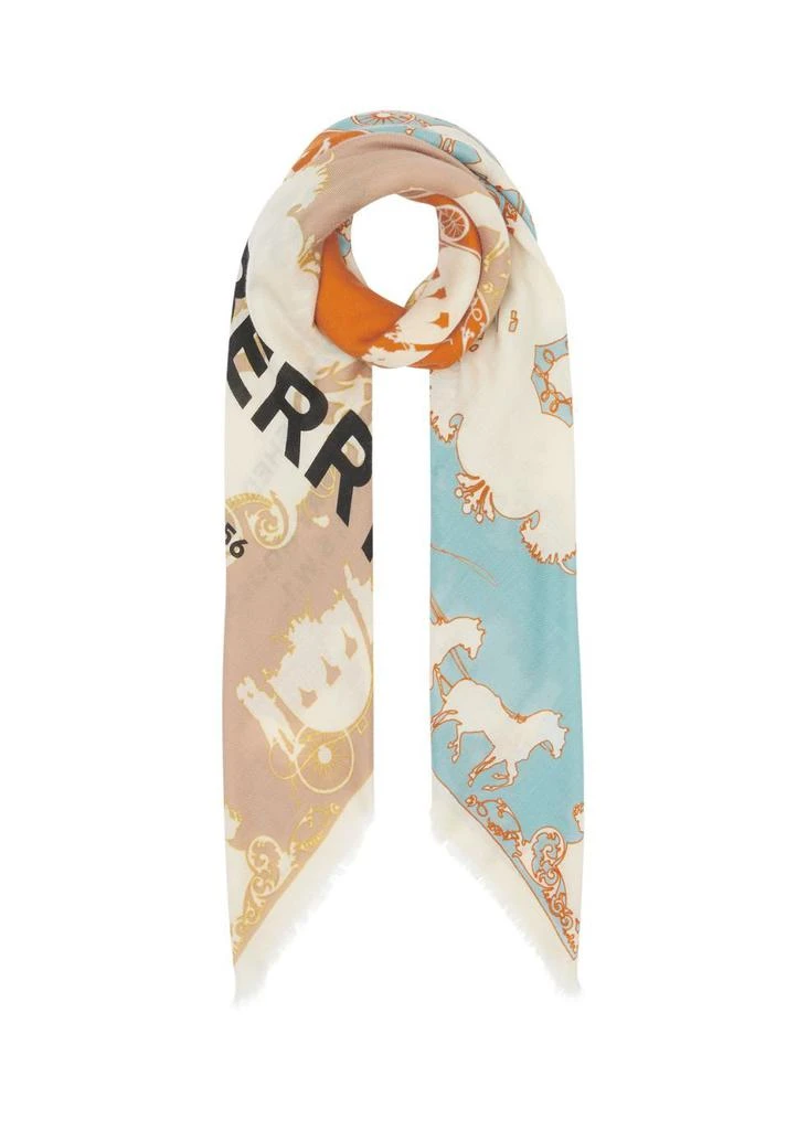 商品Burberry|Archive scarf print cashmere large square scarf,价格¥7109,第1张图片