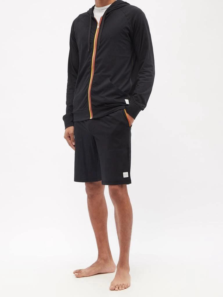 商品Paul Smith|Logo-patch zipped cotton hooded sweatshirt,价格¥591,第2张图片详细描述