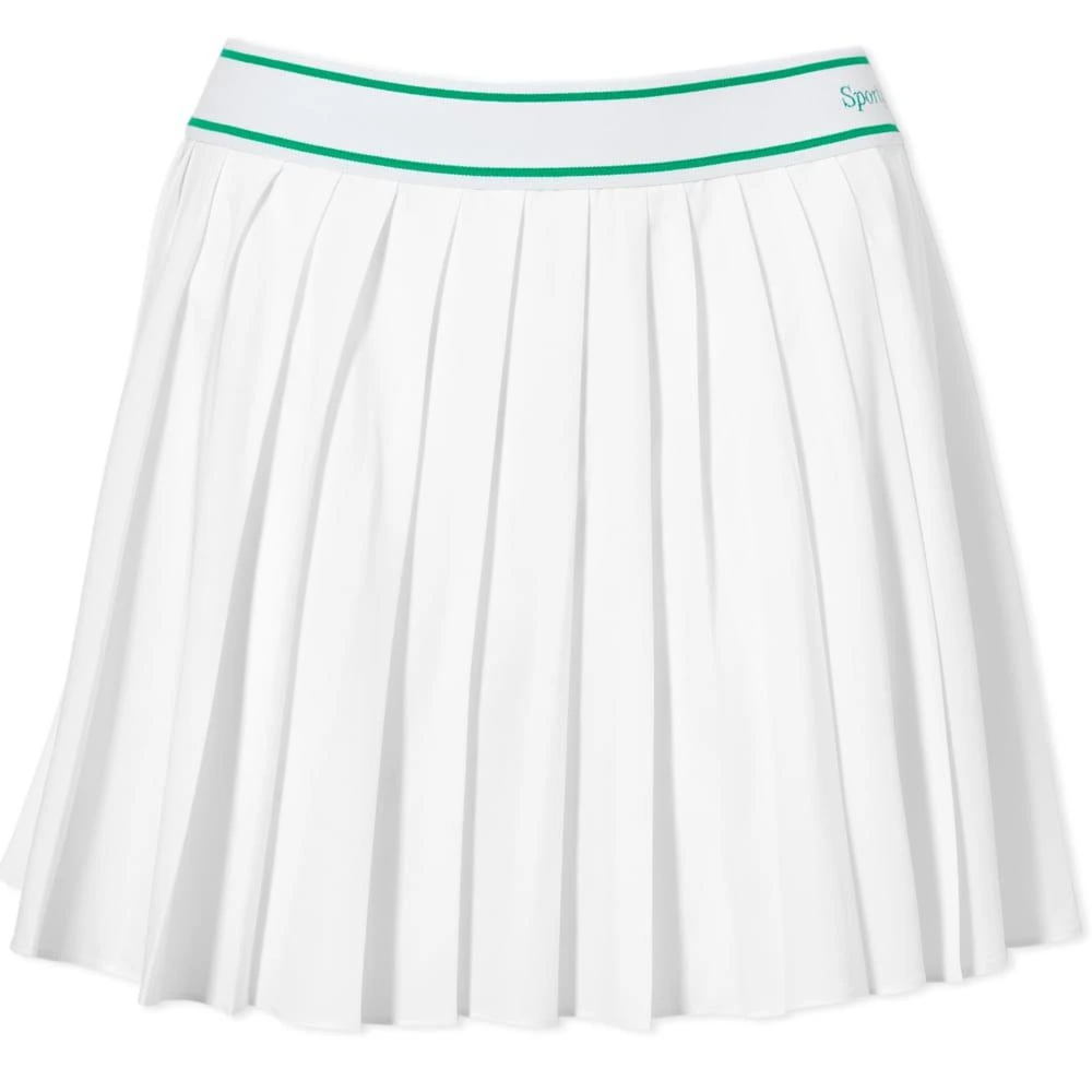 商品Sporty & Rich|Sporty & Rich Classic Logo Pleated Skirt,价格¥401,第1张图片