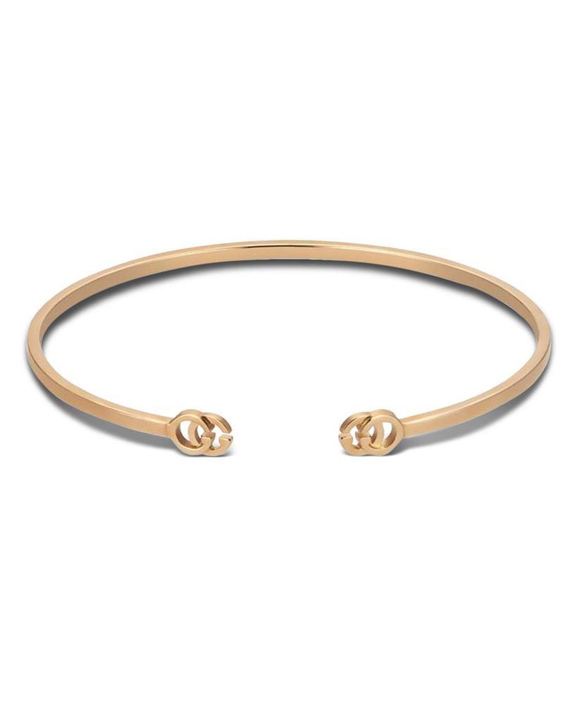 商品Gucci|18K Rose Gold Running Double G Polished Cuff Bracelet,价格¥10699,第1张图片