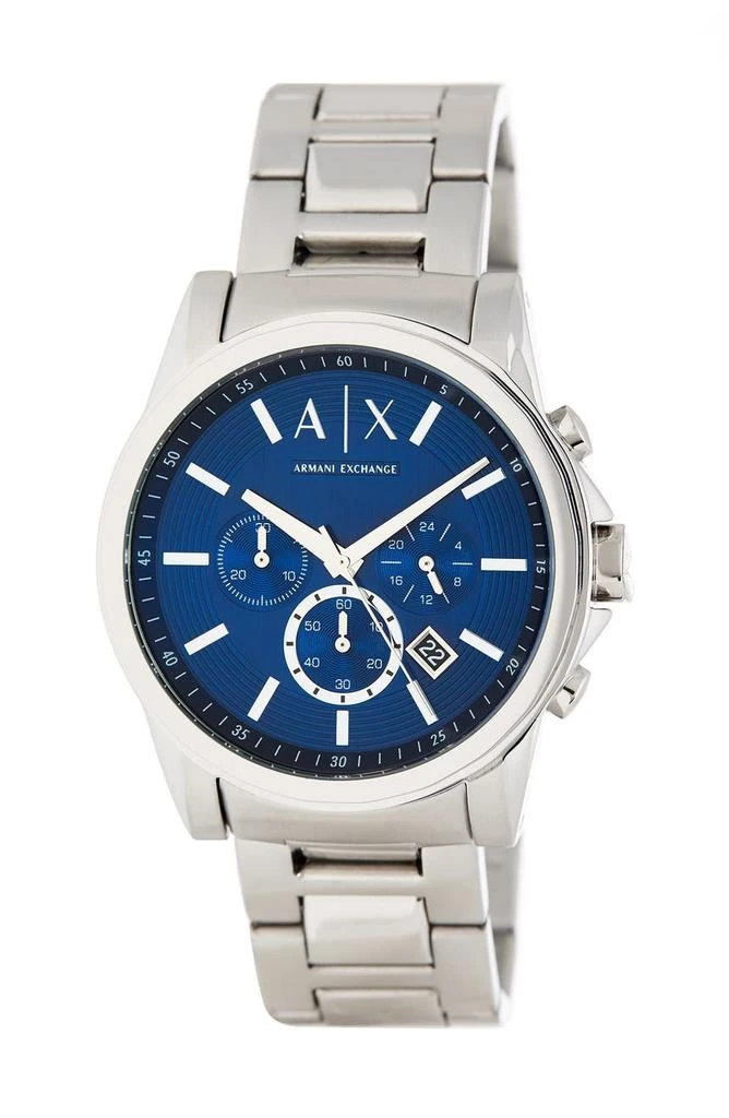 商品Armani Exchange|Men's Outerbanks Chronograph Bracelet Watch, 45mm,价格¥899,第1张图片