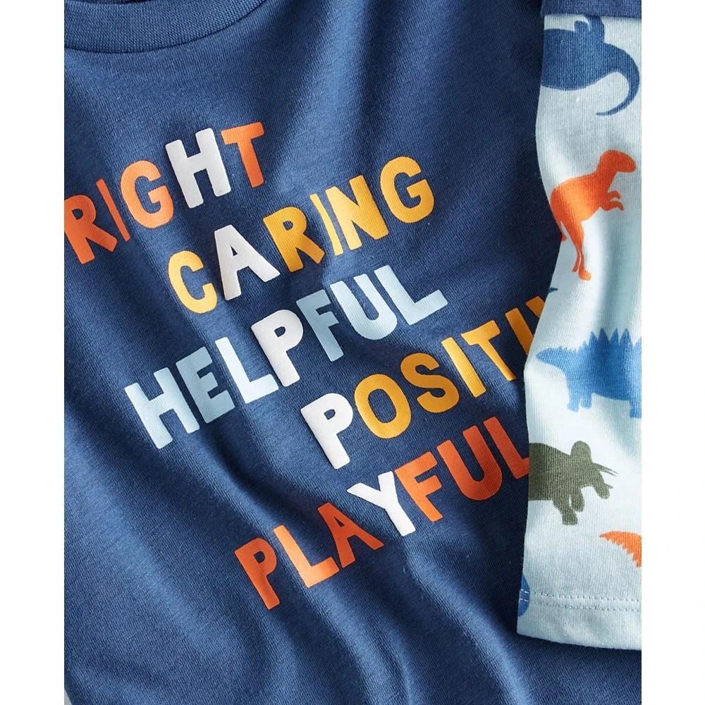 商品First Impressions|Baby Boys Long Sleeve Feeling Happy T-Shirt, Created for Macy's,价格¥75,第3张图片详细描述