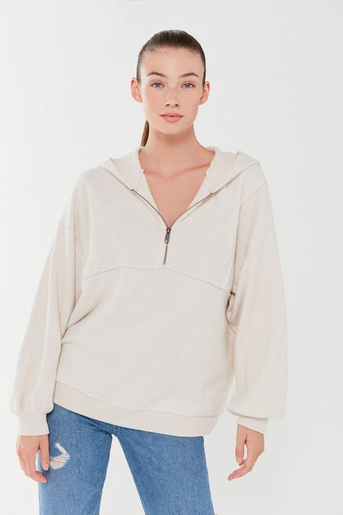 商品Urban Outfitters|UO Juno Half-Zip Hoodie Sweatshirt,价格¥151,第1张图片