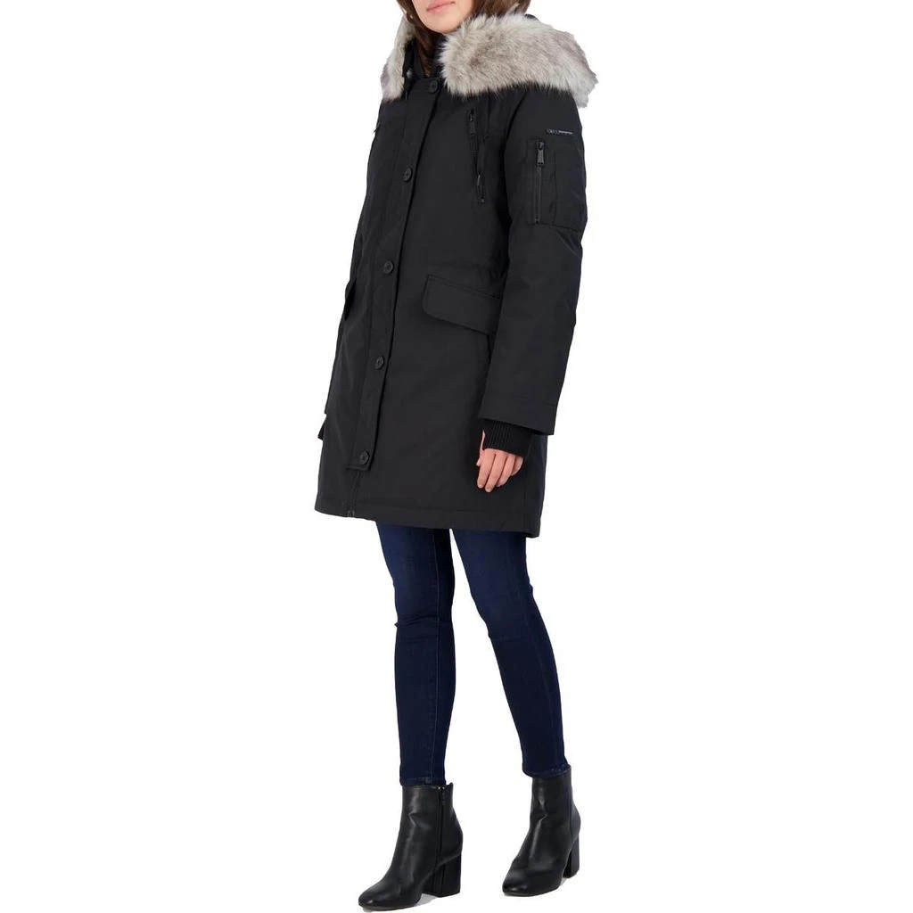 商品BCBG|BCBGeneration Women's Faux Fur Trim Mid-Length Winter Parka Coat,价格¥308,第5张图片详细描述