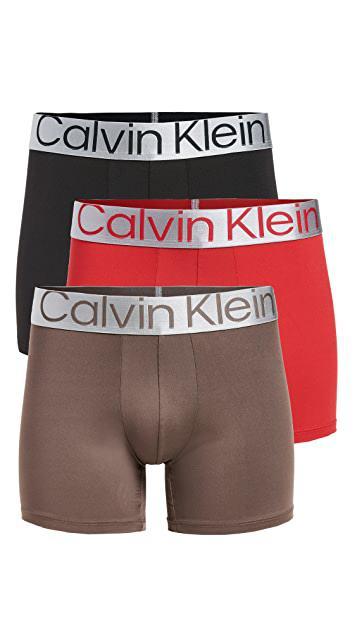 商品Calvin Klein|Steel Micro 3 条装平角短内裤,价格¥235-¥470,第7张图片详细描述