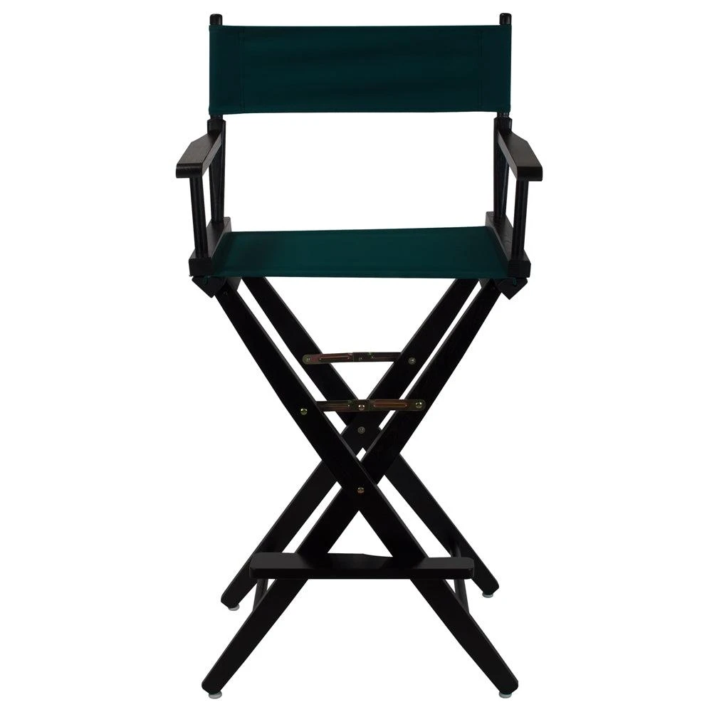 商品American Trails|Extra-Wide Premium 30"  Directors Chair Black Frame W/Hunter Green Color Cover,价格¥1146,第1张图片