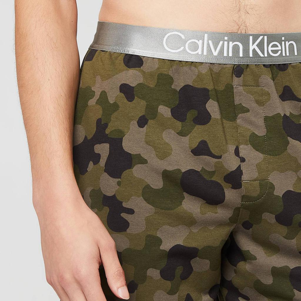 Calvin Klein Men's Sleep Shorts - Galvanize Camo Army Green商品第4张图片规格展示