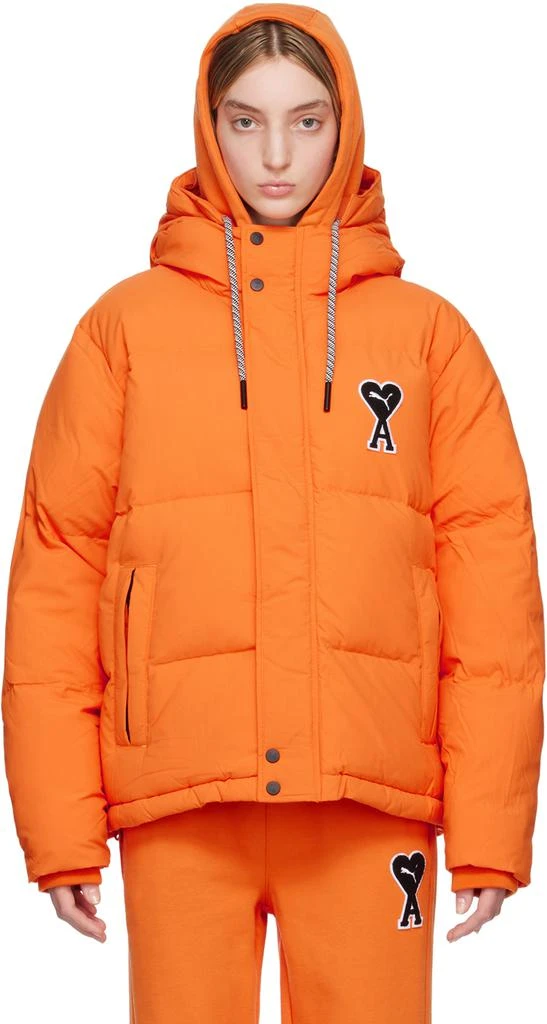 商品AMI|Orange Puma Edition Puffer Jacket,价格¥2877,第1张图片