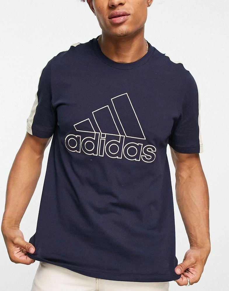 商品Adidas|adidas Sportswear logo t-shirt in naby blue,价格¥235,第2张图片详细描述