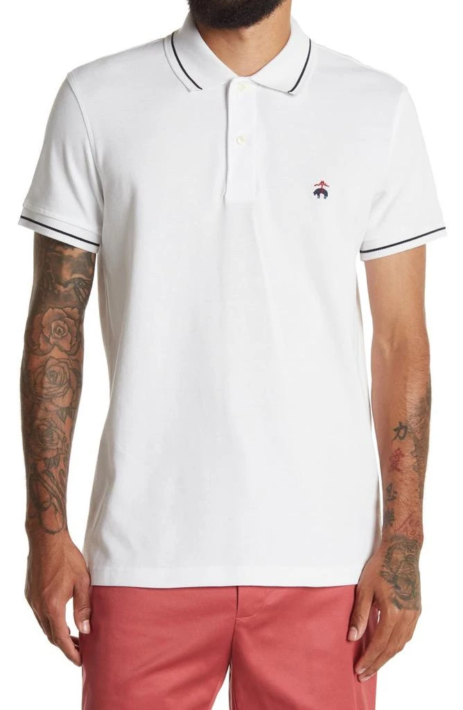 商品Brooks Brothers|Tipped Piqué Knit Polo,价格¥378,第1张图片