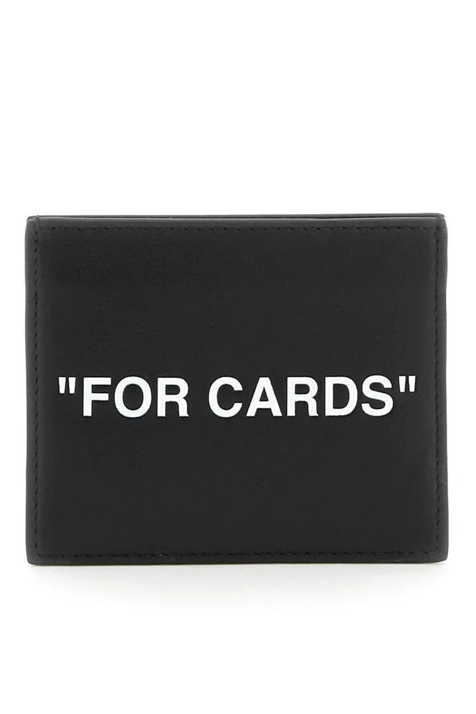 商品Off-White|Off-white leather cardholder,价格¥1128,第1张图片