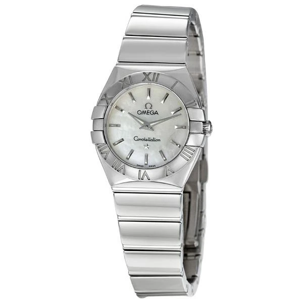 商品[二手商品] Omega|Pre-owned Omega Constellation White Mother of Pearl Dial Ladies Watch 123.10.24.60.05.002,价格¥9109,第1张图片