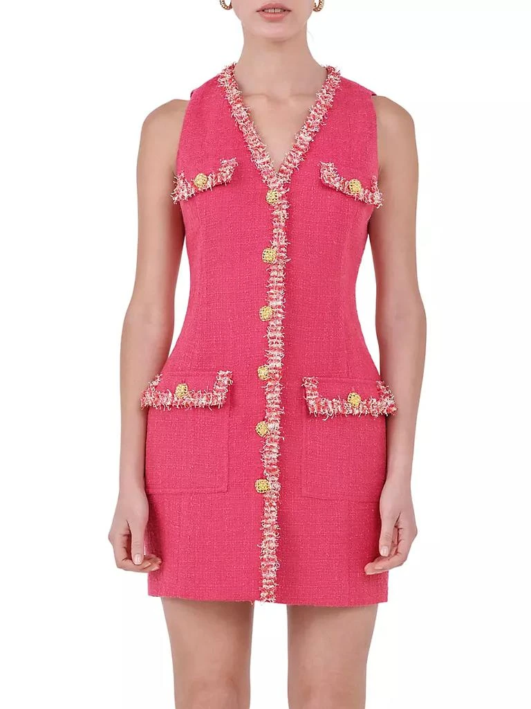 商品Endless Rose|Tweed Trim Sleeveless Dress,价格¥982,第3张图片详细描述
