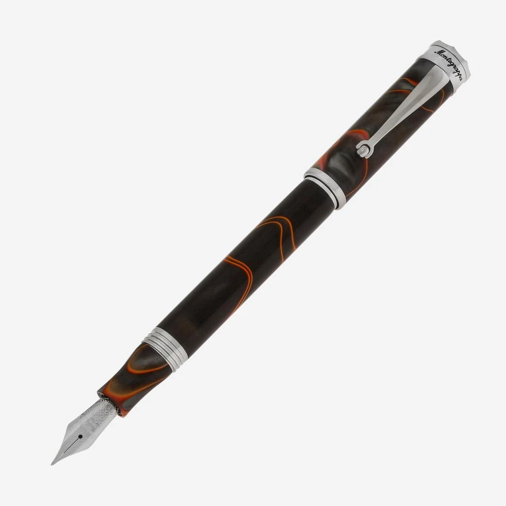 商品Montegrappa|Montegrappa Ducale Grey And Orange Fountain Pen (F) ISDUR2IT,价格¥1394,第1张图片