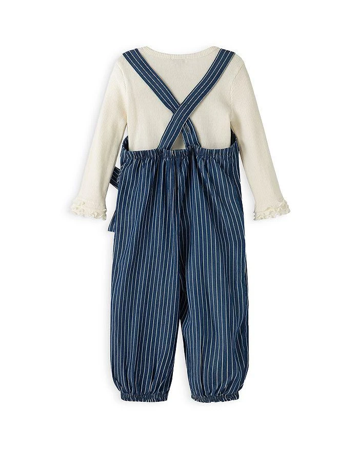 商品Habitual|Girls' Samantha Ribbed Top & Pinstriped Jumpsuit Set - Baby,价格¥434,第2张图片详细描述