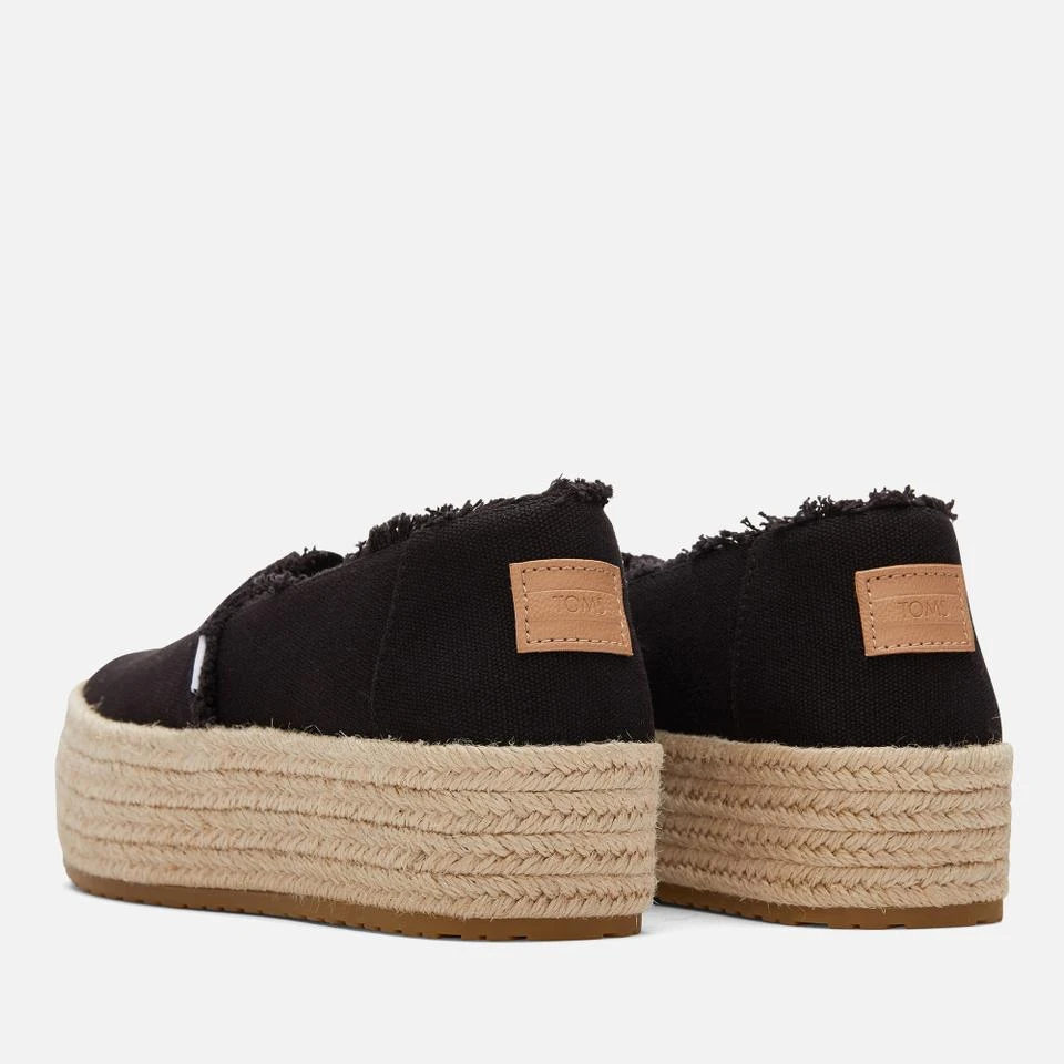 商品TOMS|TOMS WOMEN'S VALENCIA CANVAS FLATFORM ESPADRILLES,价格¥349,第4张图片详细描述