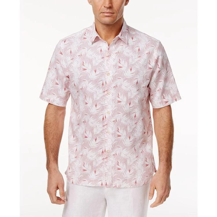 商品Tasso Elba|Men's Leaf and Dot Print Shirt, Created for Macy's,价格¥67,第1张图片