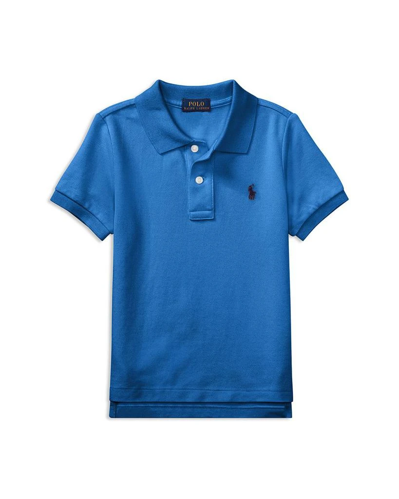 商品Ralph Lauren|Boys' Cotton Mesh Polo Shirt - Little Kid, Big Kid,价格¥377,第1张图片详细描述