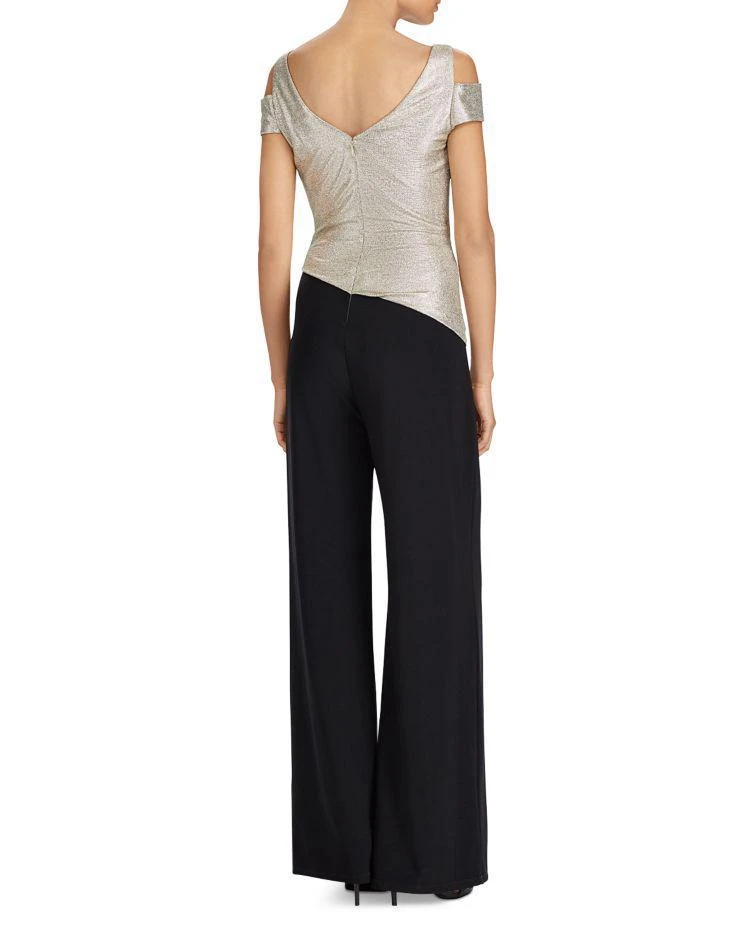 商品Ralph Lauren|Cold-Shoulder Two-Tone Jumpsuit,价格¥614,第2张图片详细描述