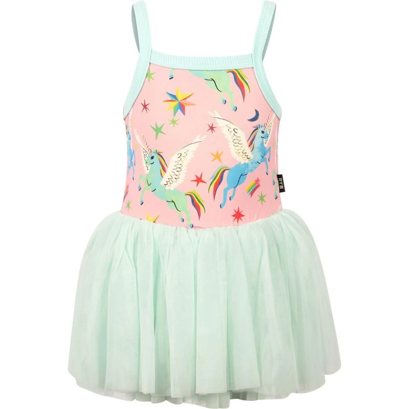 商品Rock Your Baby|Flying unicorns tutu dress in pink and mint green,价格¥783,第2张图片详细描述