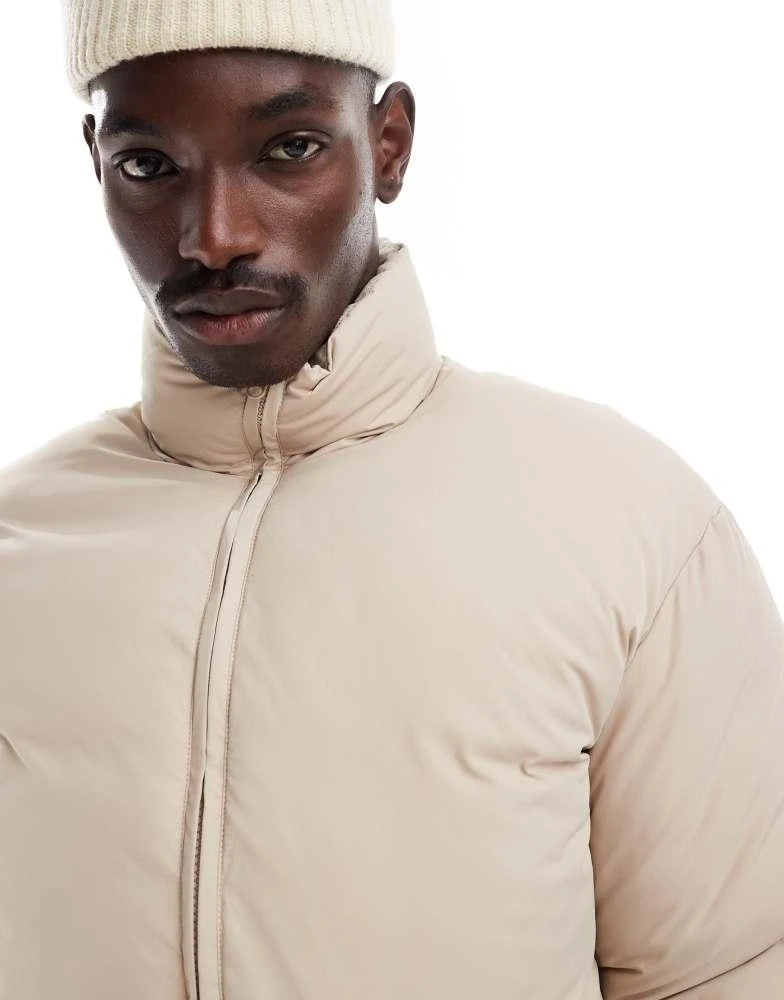 商品ADPT|ADPT cropped puffer jacket in beige,价格¥188,第3张图片详细描述