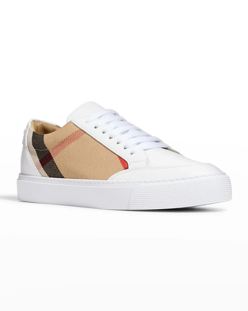 New Salmond Check Leather Sneakers 商品