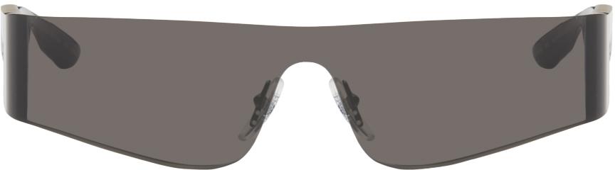 Balenciaga Black Mono Rectangle Sunglasses - Accessories - Free