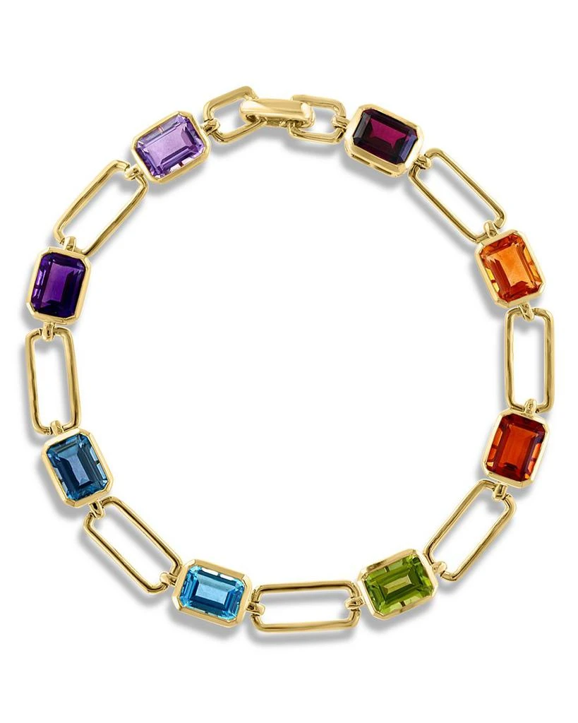 商品Bloomingdale's|Multi Gemstone Paperclip Link Chain Bracelet in 14K Yellow Gold - Exclusive,价格¥31544,第1张图片