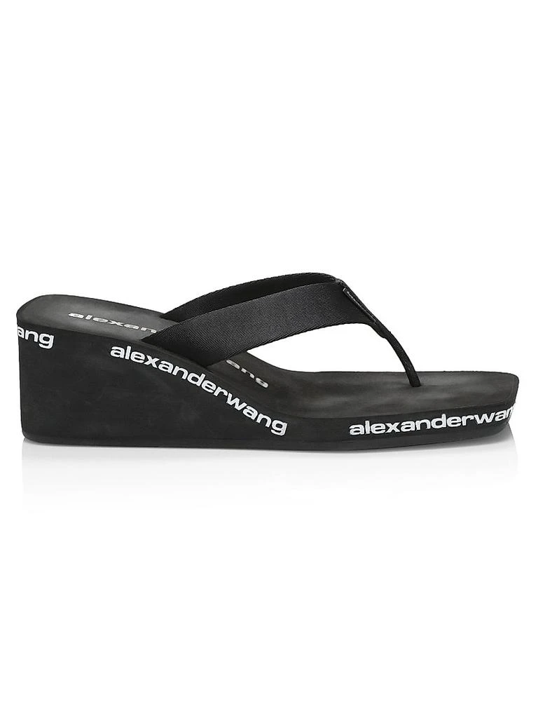商品Alexander Wang|AW Thong Wedge Mules,价格¥1374,第1张图片