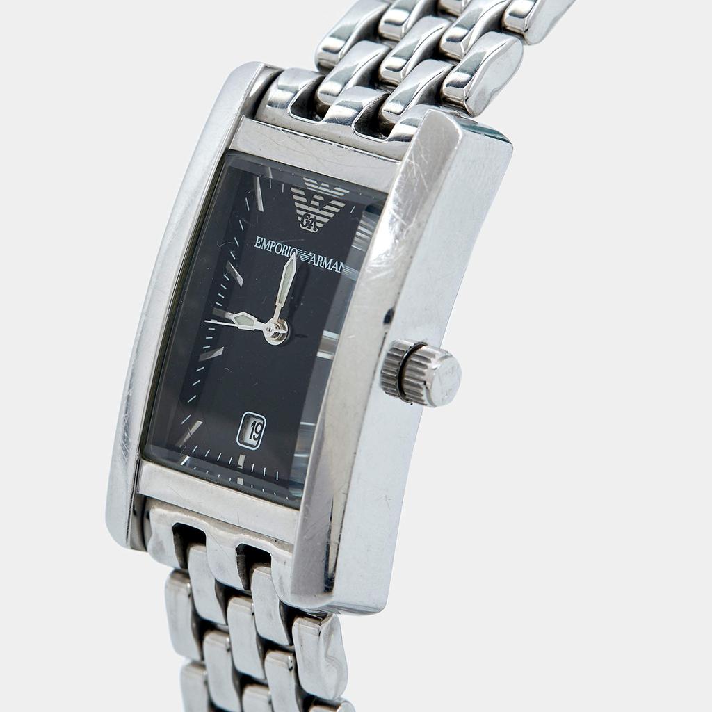 Emporio Armani Black Stainless Steel AR-0116 Women's Wristwatch 21 mm商品第2张图片规格展示