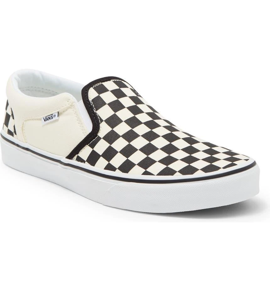 商品Vans|Asher V Slip-On Checkerboard Sneaker,价格¥326,第1张图片