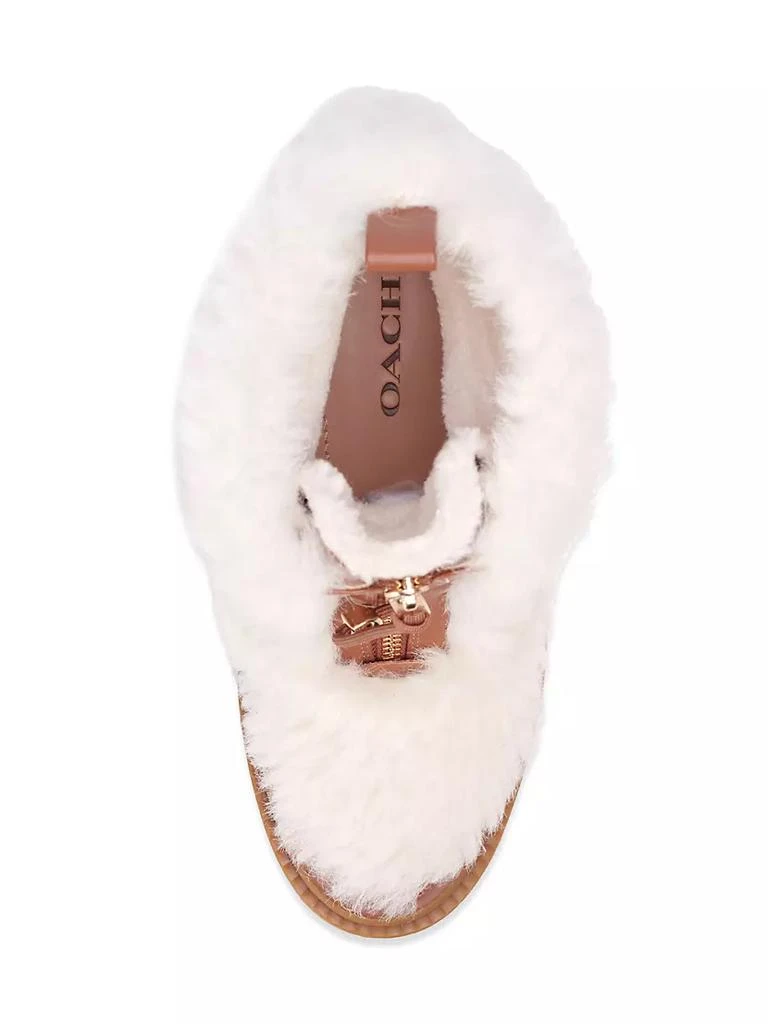 商品Coach|Leona Shearling Zip-Up Boots,价格¥833,第3张图片详细描述