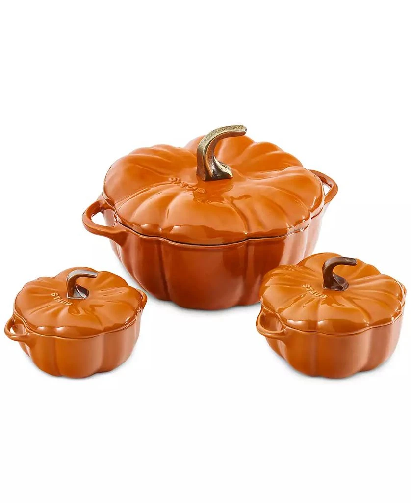 商品Staub|Ceramic 24-Oz. Pumpkin Cocotte,价格¥337,第2张图片详细描述