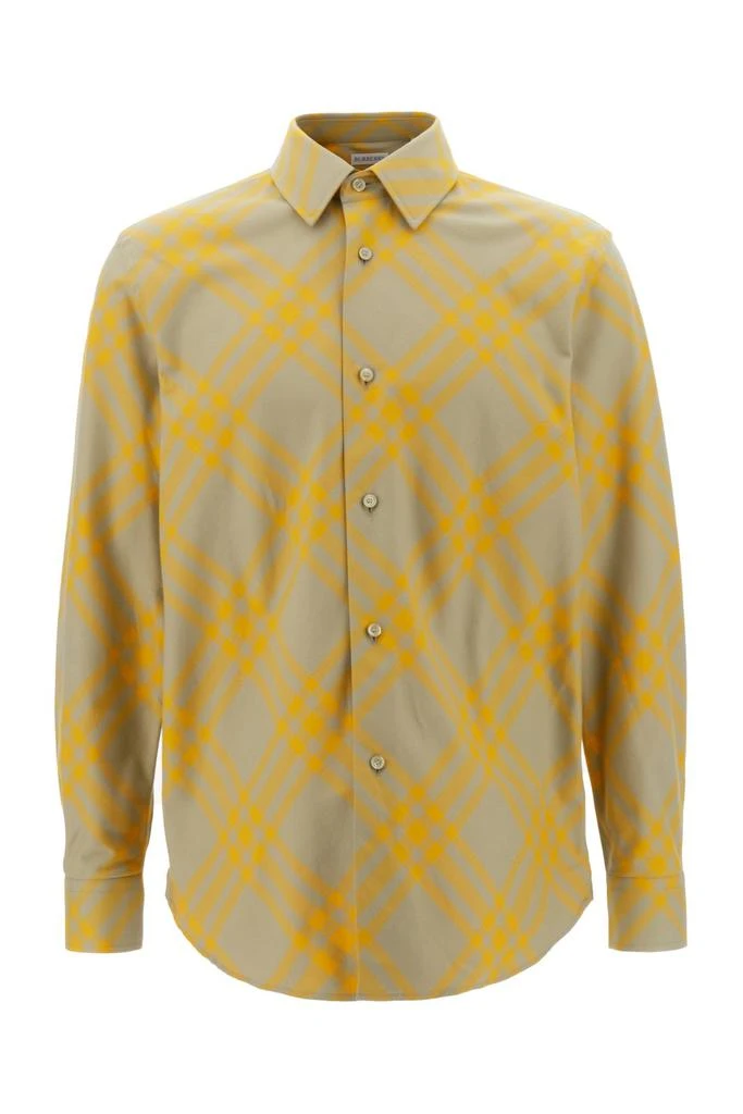 商品Burberry|Burberry Check Printed Long Sleeved Shirt,价格¥4588,第1张图片