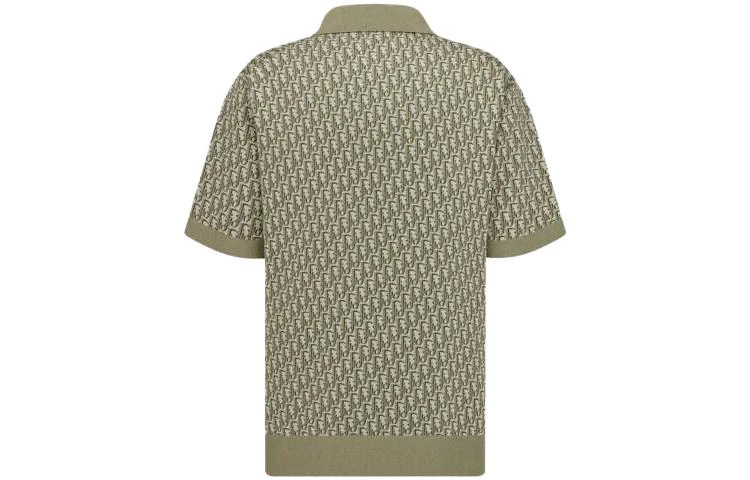 商品[国内直发] Dior|迪奥 SS23 Logo满印休闲短袖Polo衫T恤 男款 绿色,价格¥6478,第5张图片详细描述