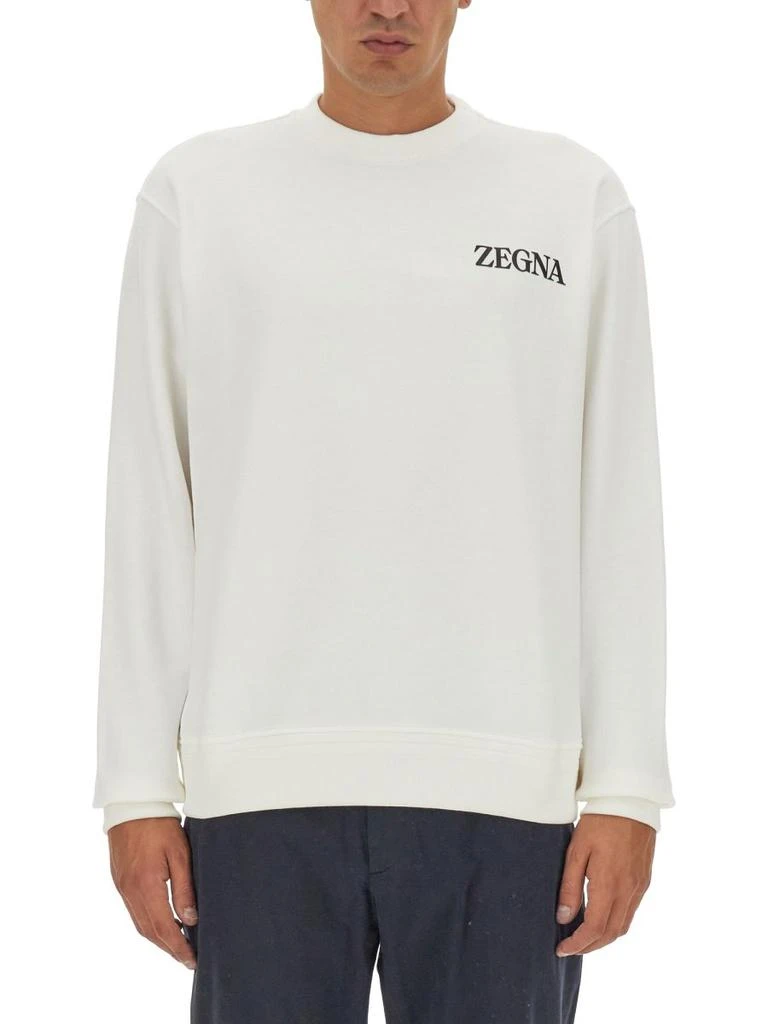 商品Zegna|Ermenegildo Zegna Logo Embossed Crewneck Sweatshirt,价格¥3198-¥3651,第2张图片详细描述