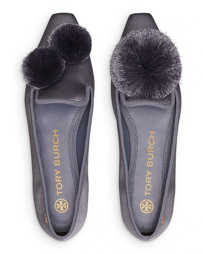 商品Tory Burch|Women's Pom Pom Smoking Slipper Flats,价格¥1473,第3张图片详细描述