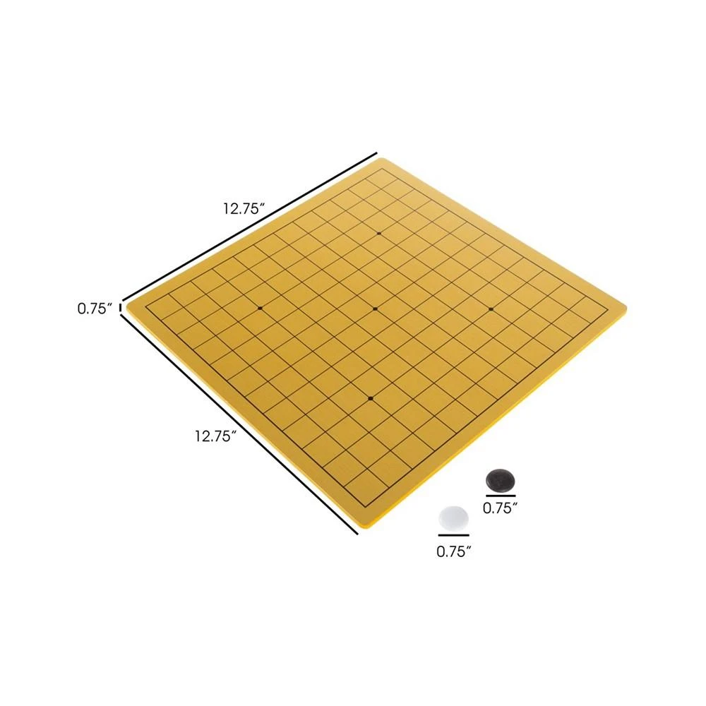 商品Trademark Global|Hey Play Go Board Game Set - Beginner'S Two Player Strategy Game With Reversible Board And Melamine Pieces For Adults And Children,价格¥422,第2张图片详细描述