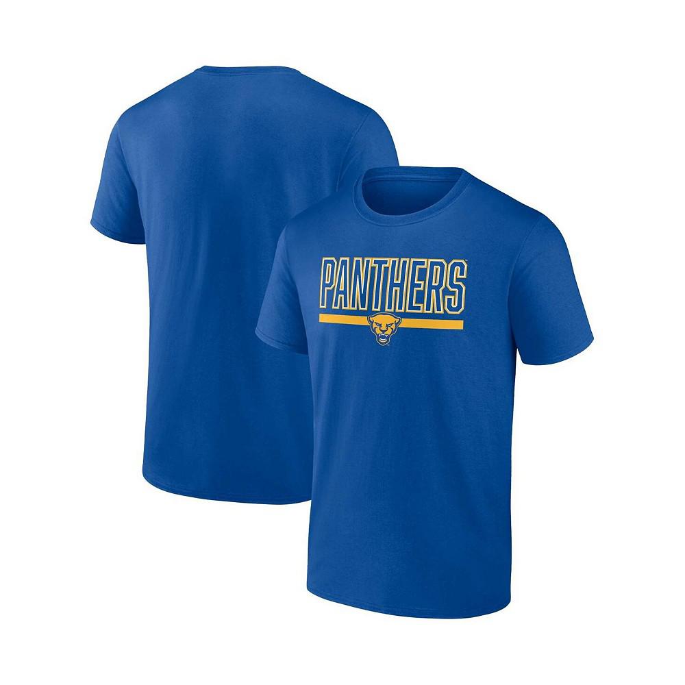Men's Branded Royal Pitt Panthers Classic Inline Team T-shirt商品第1张图片规格展示